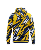 Wholesale Basketball Hoodie – Yellow Navy Lightning Sublimated Pullover Teamwear