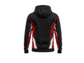 Wholesale Basketball Hoodie – Black Red White Sublimated Pullover Teamwear