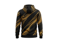 Wholesale Basketball Hoodie – Black Gold Abstract Sublimated Pullover Teamwear