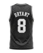 Custom Black Basketball Embroidered Jersey – Wholesale Polyester Teamwear