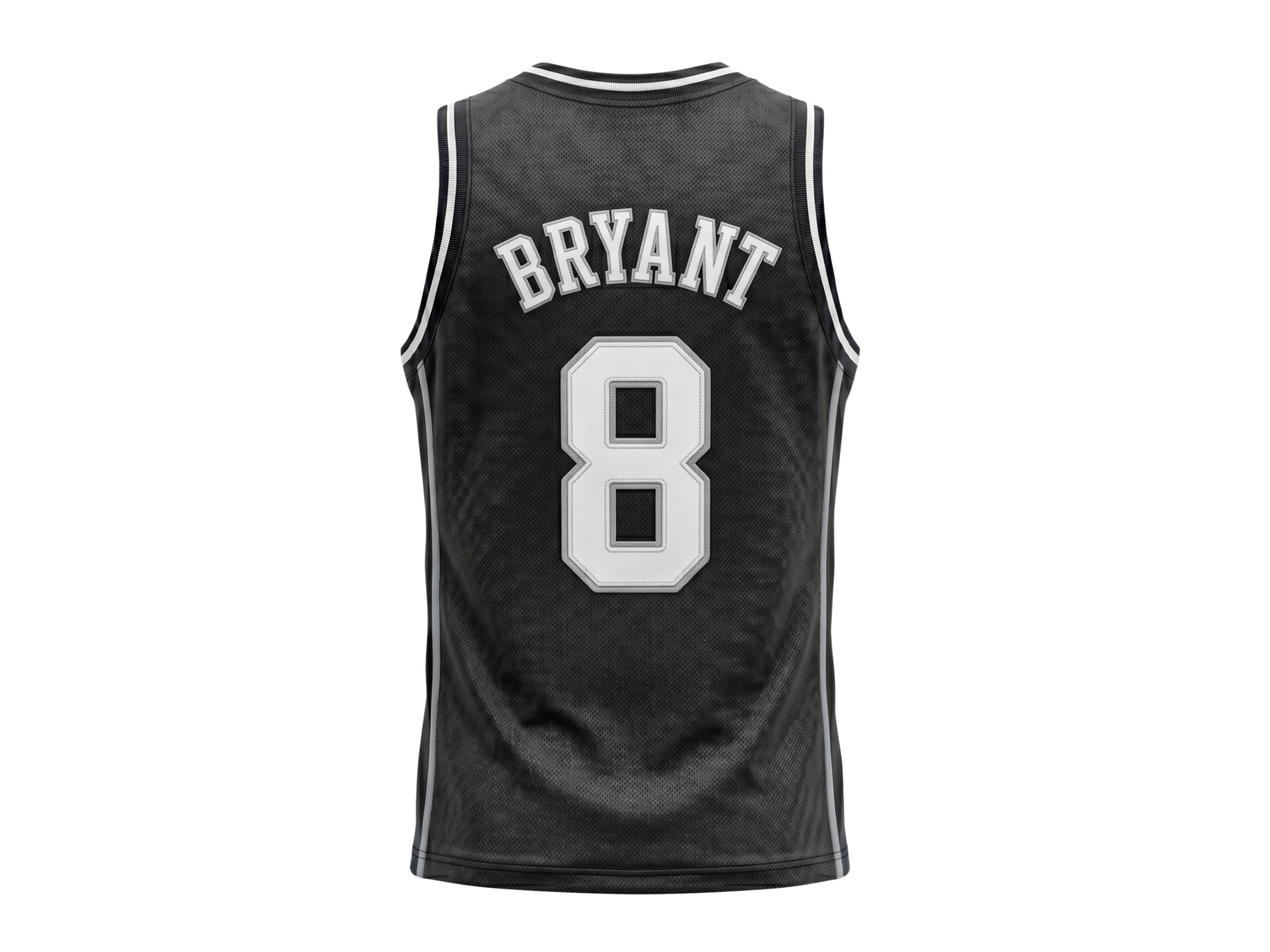 Custom Black Basketball Embroidered Jersey – Wholesale Polyester Teamwear