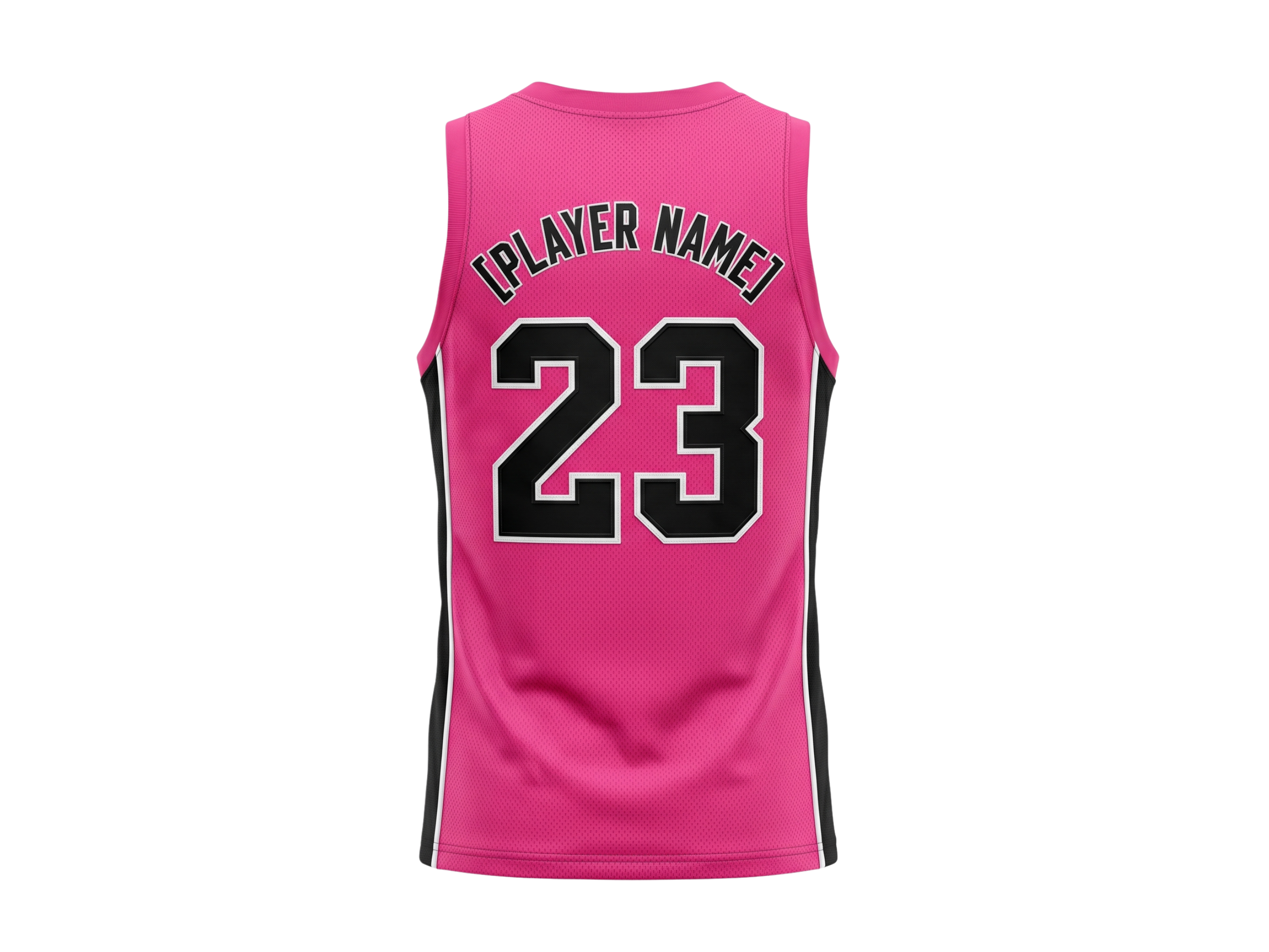 Custom Pink Basketball Embroidered Jersey – Wholesale Polyester Teamwear