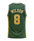 Custom Green Basketball Embroidered Jersey Wholesale Polyester Teamwear