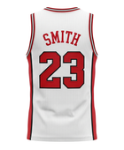Custom White Basketball Embroidered Jersey Wholesale Polyester Teamwear