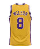 Custom Yellow Basketball Embroidered Jersey Wholesale Polyester Teamwear