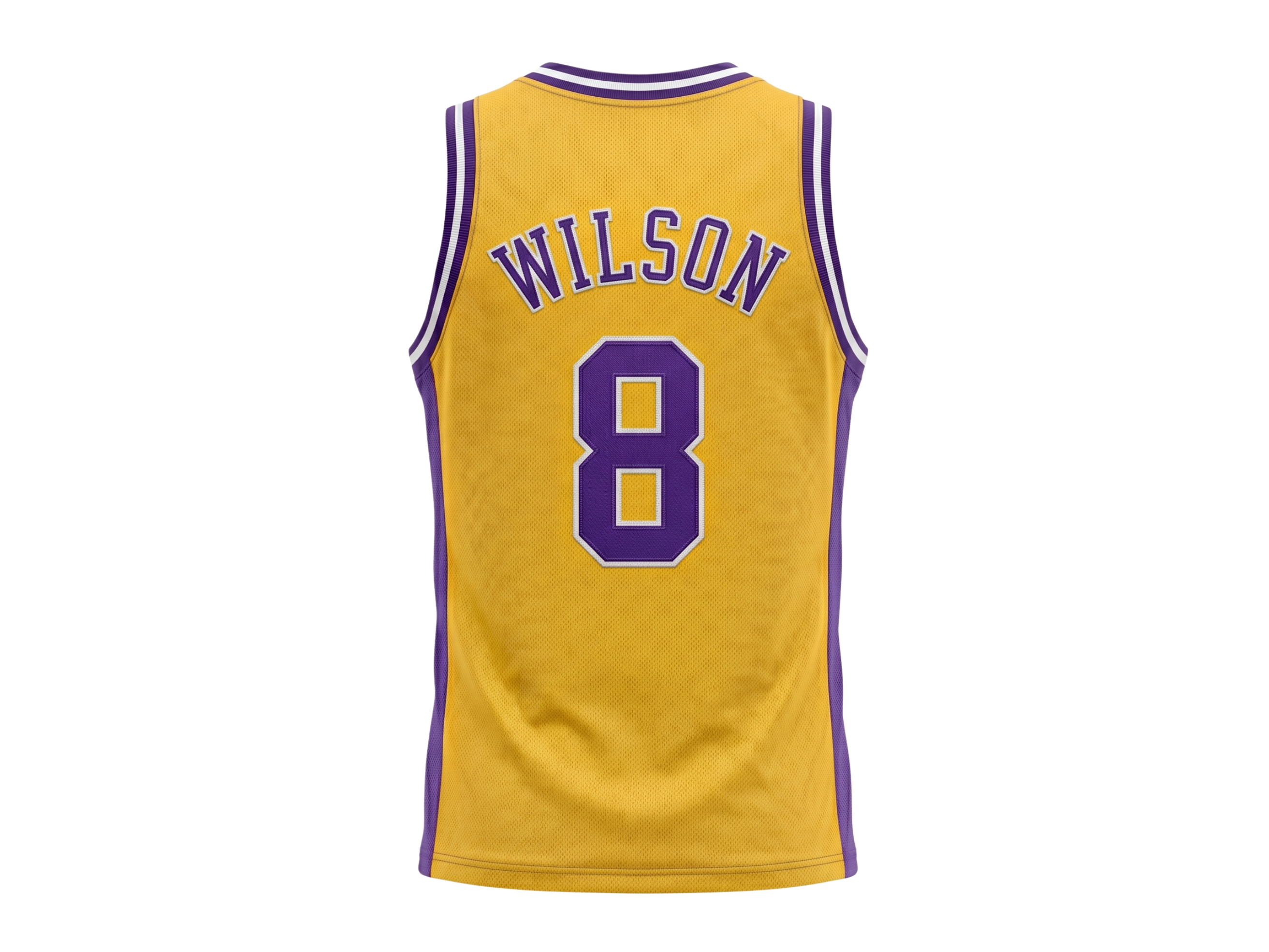 Custom Yellow Basketball Embroidered Jersey Wholesale Polyester Teamwear