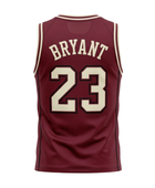 Custom Maroon Basketball Embroidered Jersey Wholesale Polyester Teamwear