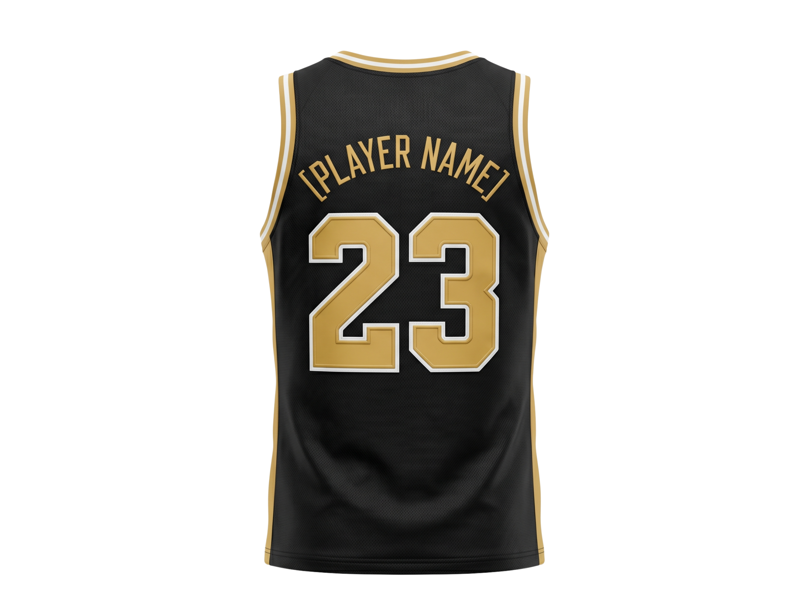 Custom Black Basketball Embroidered Jersey – Wholesale Polyester Teamwear