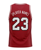 Custom Red Basketball Embroidered Jersey Wholesale Polyester Teamwear