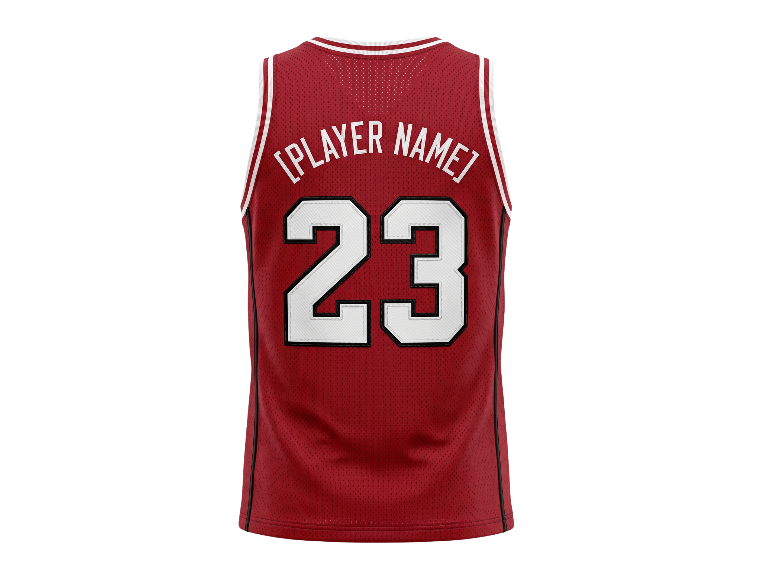 Custom Red Basketball Embroidered Jersey Wholesale Polyester Teamwear