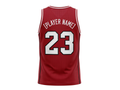 Custom Red Basketball Embroidered Jersey Wholesale Polyester Teamwear