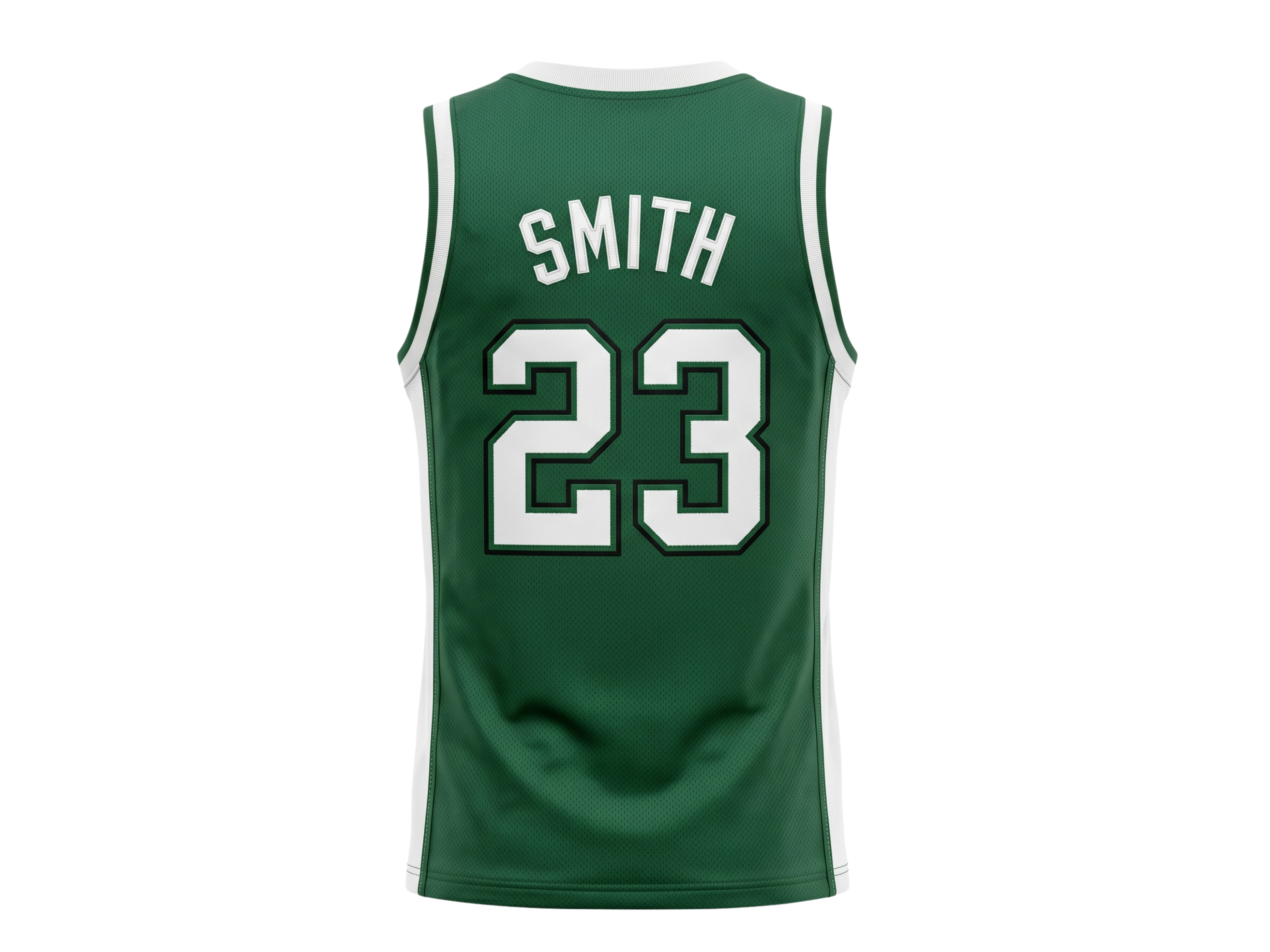 Custom Dark Green Basketball Embroidered Jersey – Wholesale Polyester Teamwear