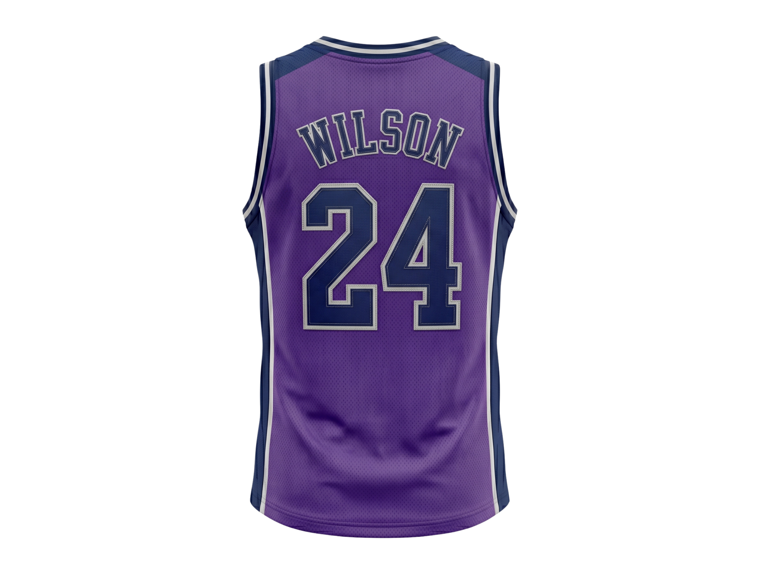 Custom Purple Basketball Embroidered Jersey – Wholesale Polyester Teamwear