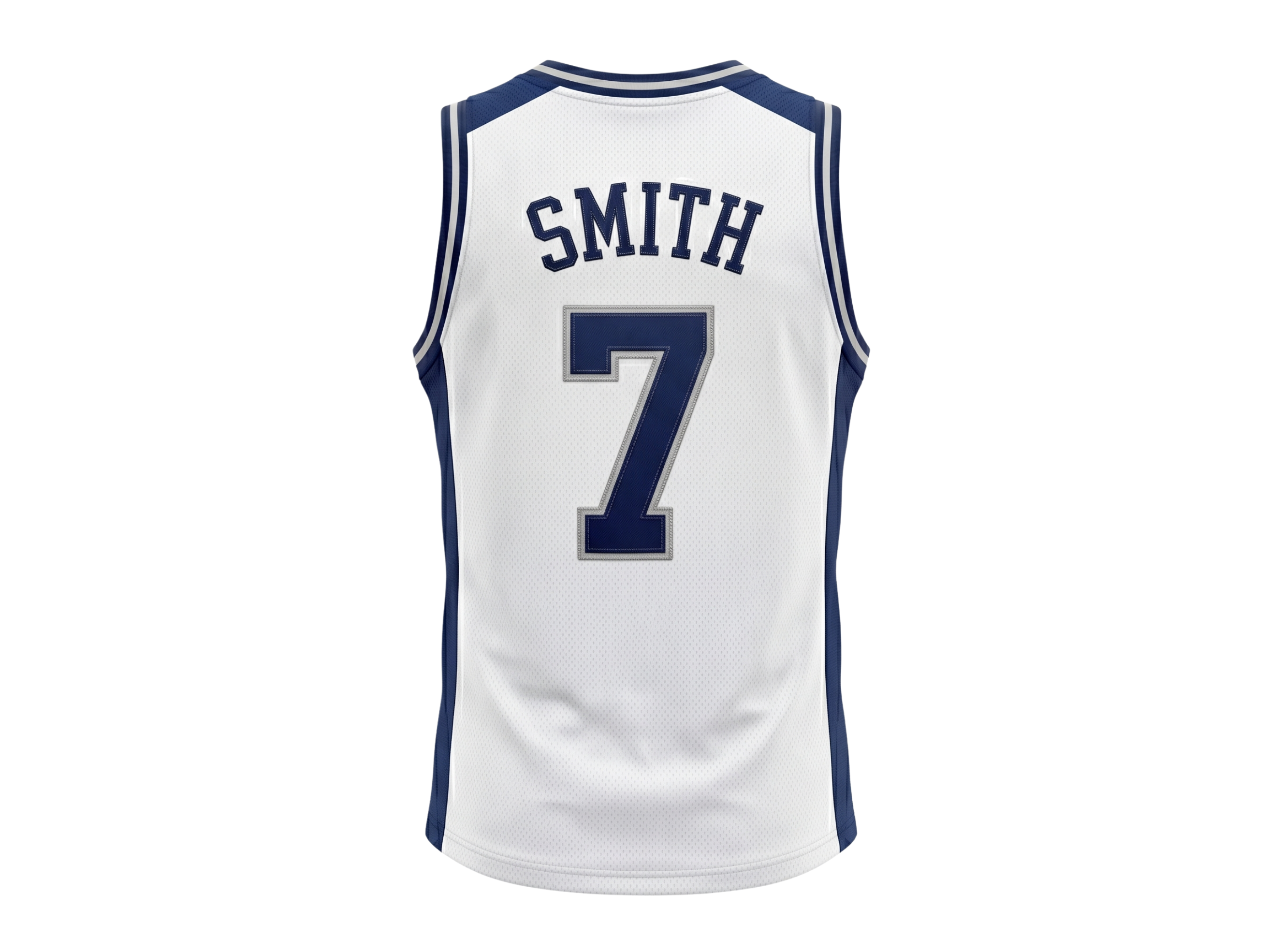 Custom White Basketball Embroidered Jersey – Wholesale Polyester Teamwear