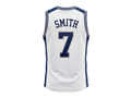 Custom White Basketball Embroidered Jersey – Wholesale Polyester Teamwear
