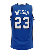 Custom Royal Blue Basketball Embroidered Jersey – Wholesale Polyester Teamwear