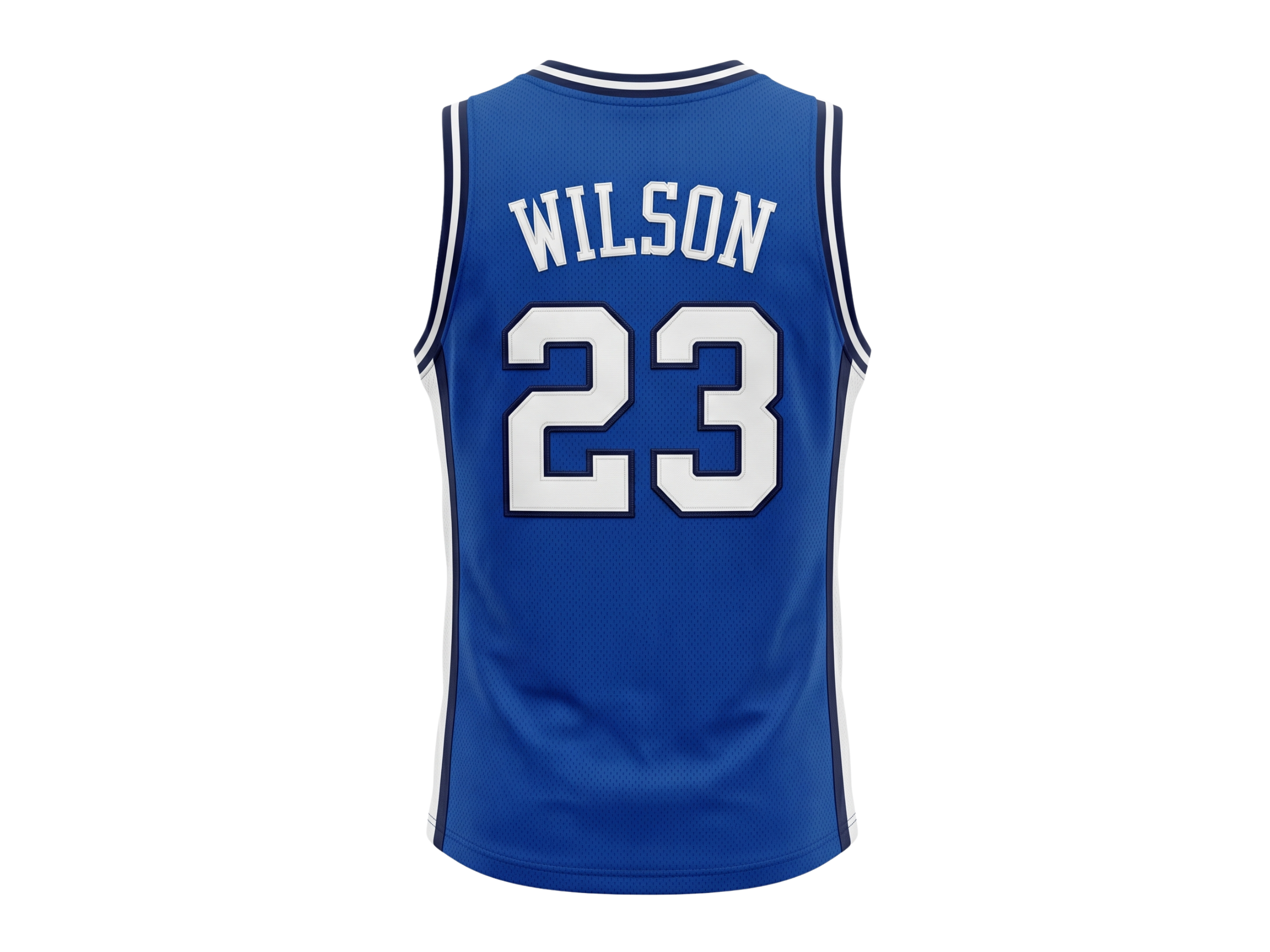 Custom Royal Blue Basketball Embroidered Jersey – Wholesale Polyester Teamwear