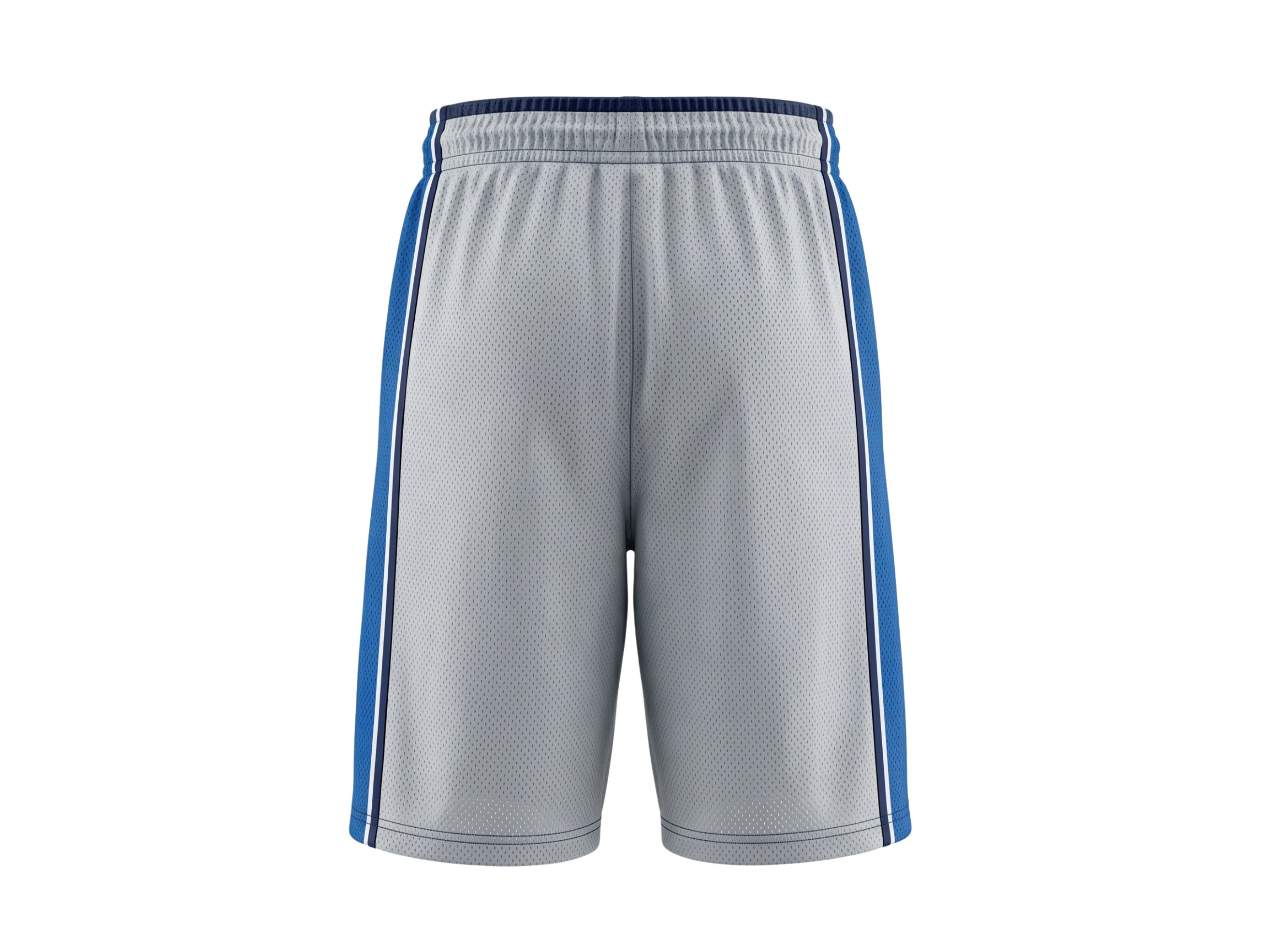 Custom Gray Basketball Embroidered Shorts – Wholesale Polyester Teamwear
