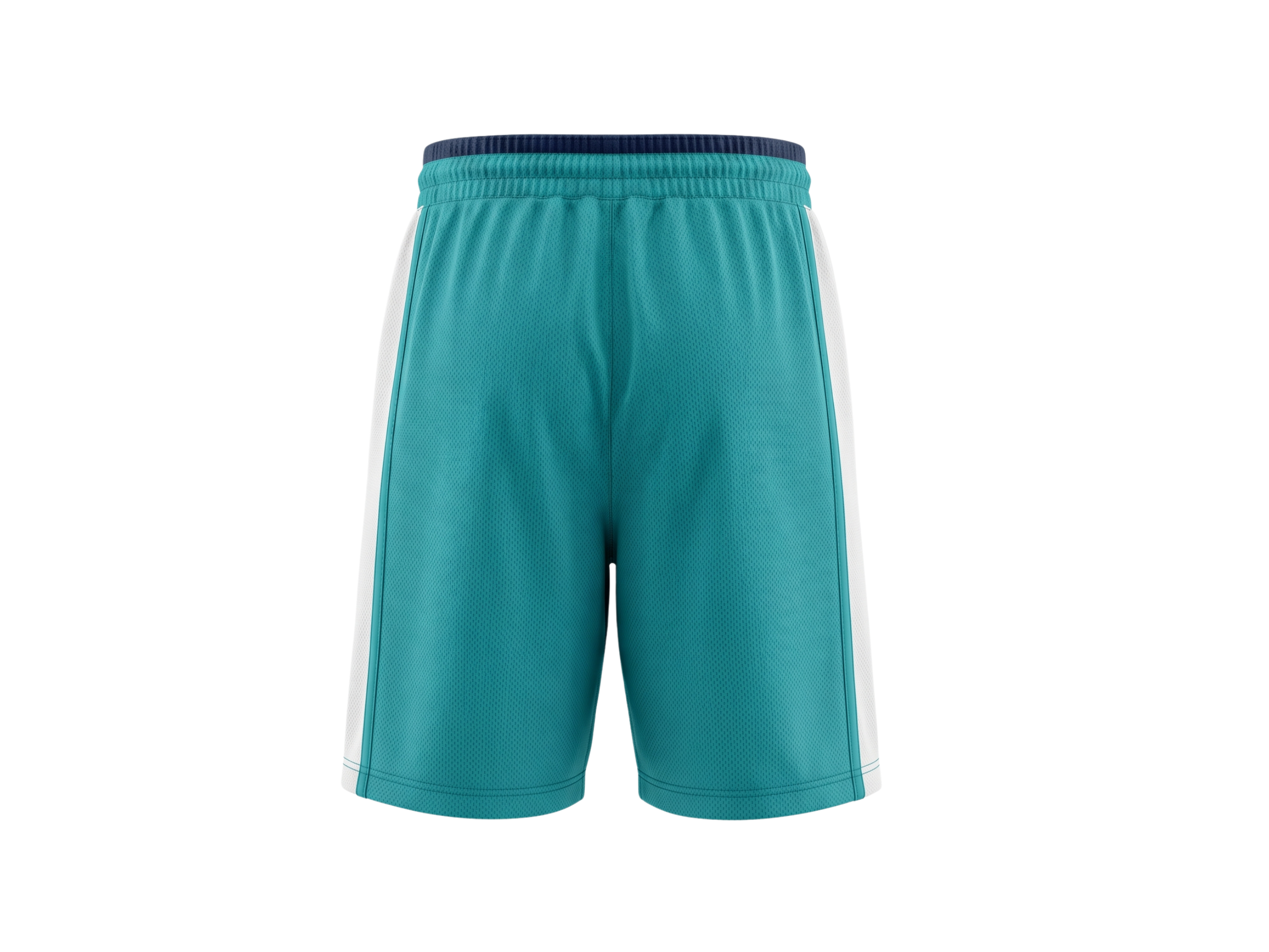 Custom Aqua Basketball Embroidered Shorts – Wholesale Polyester Teamwear