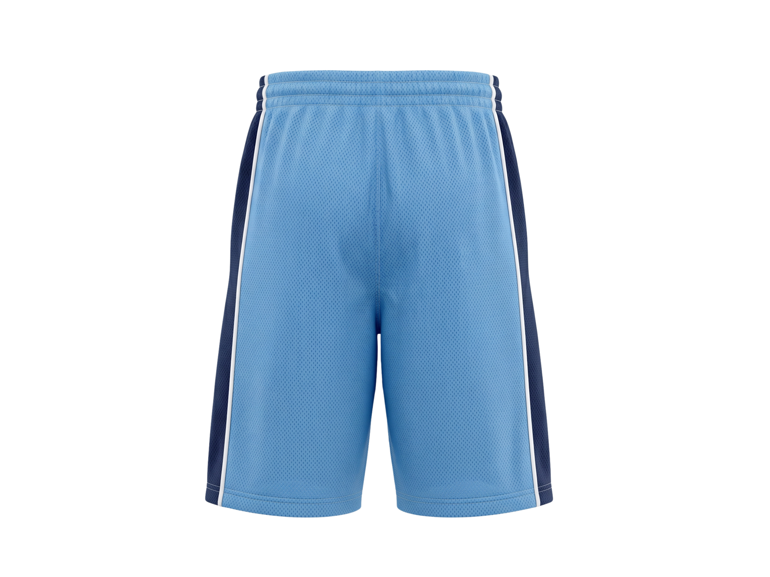 Custom Sky Blue Basketball Embroidered Shorts – Wholesale Polyester Teamwear