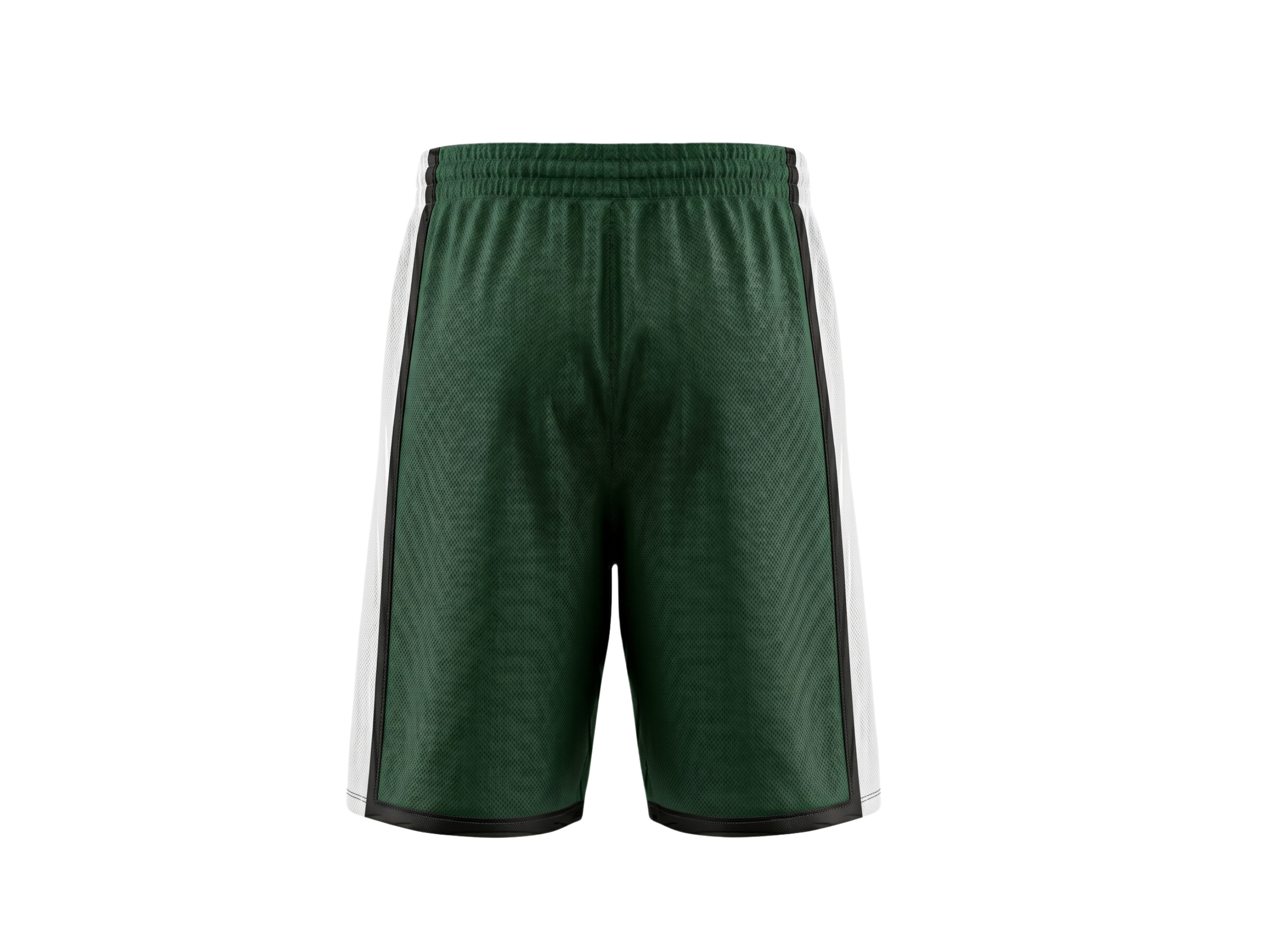 Custom Dark Green Basketball Embroidered Shorts – Wholesale Polyester Teamwear