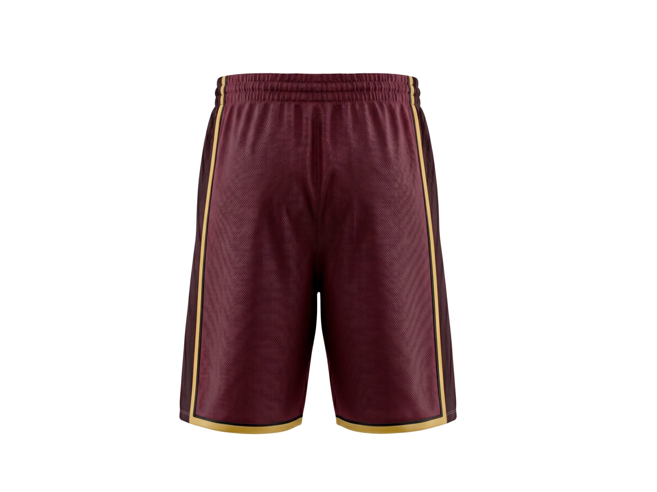 Custom Maroon Basketball Embroidered Shorts – Wholesale Polyester Teamwear