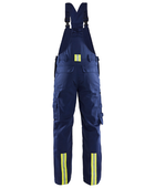 Welding Bib Trousers for B2B Workwear Supply – Low MOQ Reflective Knee Pad Overalls in Navy Blue