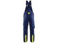 Welding Bib Trousers for B2B Workwear Supply – Low MOQ Reflective Knee Pad Overalls in Navy Blue