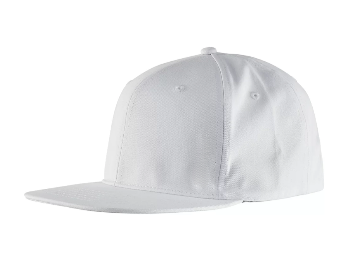 Painter Cap B2B Low MOQ Flat Brim Work Hat White Workwear front design preview