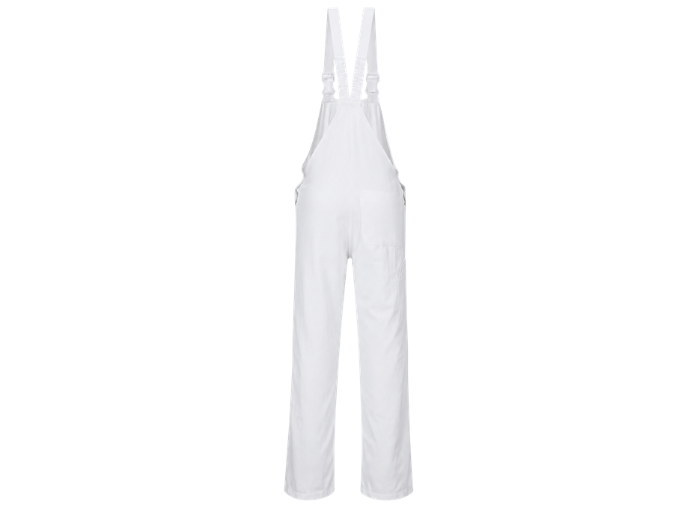 Painters Bib and Brace B2B Low MOQ 8 Pocket Painter Overalls White Workwear Shopify P front design preview