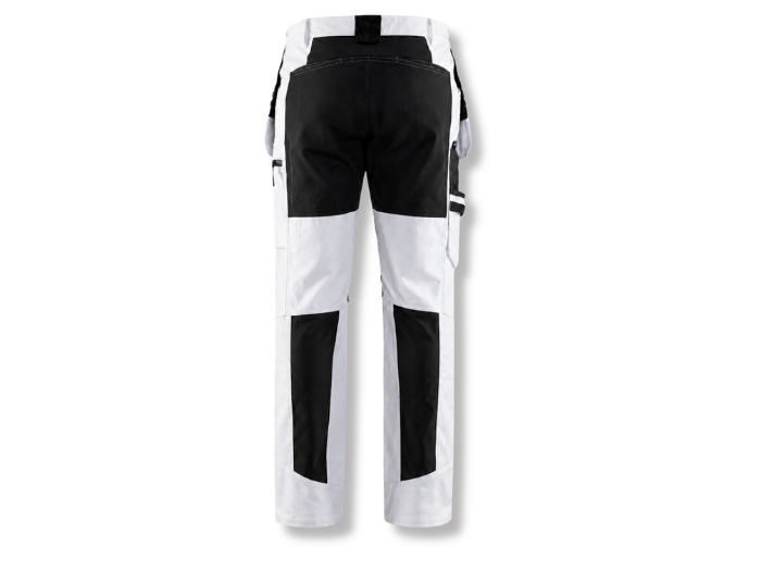 Painter Trousers with Stretch B2B Low MOQ Tool Pocket Uniform White & Black Workwear
