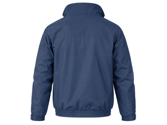 Security Workwear Jacket – Low MOQ B2B Waterproof Outerwear in Navy Blue