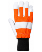 Chainsaw Protective Gloves – Low MOQ B2B Forestry Work Gloves in Orange & White