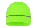 Fluorescent Green Workwear Beanie – Wholesale Reflective Cuff Insulated Winter Hat