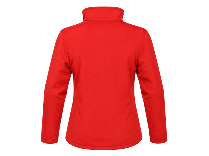 Ladies Soft Shell Jacket Red B2B Low MOQ Custom Women’s Work Jacket Manufacturer