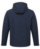 B2B Hooded Softshell Jacket Navy Workwear Custom Jacket Low MOQ