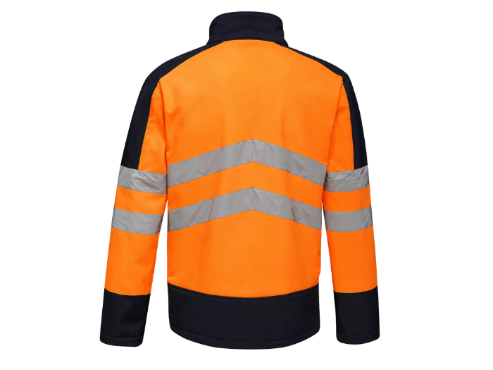 Soft Shell Jacket Orange/Grey B2B Low MOQ Waterproof Workwear Jacket