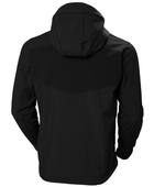 Custom Hooded Softshell Jacket Black B2B Workwear Jacket