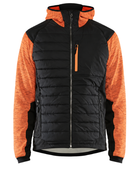 B2B Softshell Hybrid Jacket Black/Orange Low MOQ Workwear Jacket