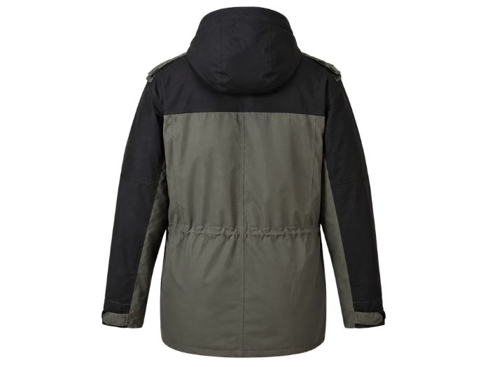 Workwear Hooded Jacket Dark Olive Green B2B Waterproof Jacket