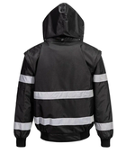 Custom Bomber Jacket Black/Grey B2B Bulk Jacket Manufacturer