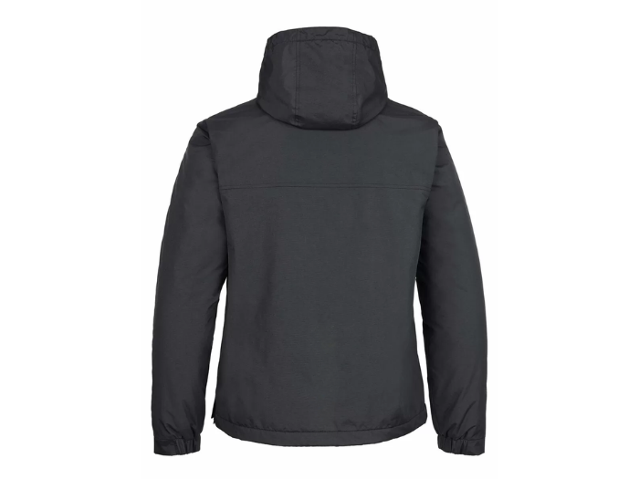 B2B Hooded Pullover Workwear Jacket Black Low MOQ Waterproof Jacket