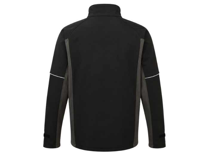 Custom Softshell Jacket Black B2B Workwear Waterproof Jacket