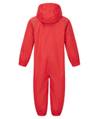 B2B Hooded Rainsuit Reflective Piping Red Workwear Waterproof Low MOQ
