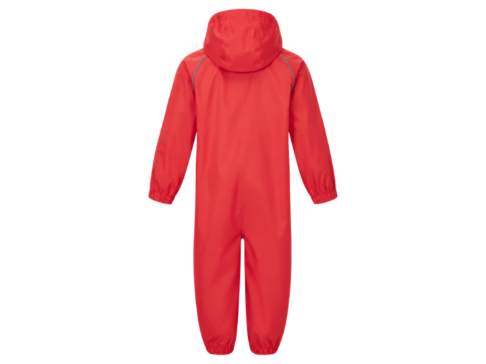 B2B Hooded Rainsuit Reflective Piping Red Workwear Waterproof Low MOQ
