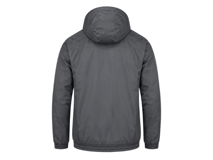Bomber Hooded Workwear Jacket Grey B2B Custom Workwear Low MOQ