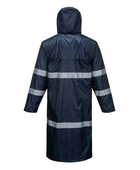 B2B Classic Rain Coat Navy Waterproof Workwear Low MOQ