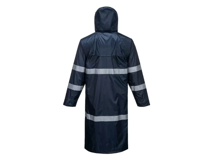 B2B Classic Rain Coat Navy Waterproof Workwear Low MOQ