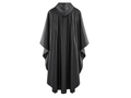 B2B Hooded Rain Poncho Workwear Black Low MOQ
