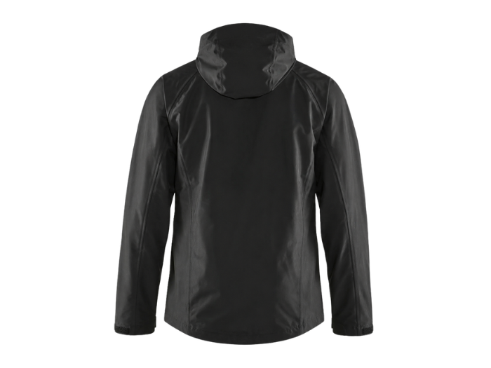 B2B Bomber Rain Jacket Black Custom Rain Jacket Low MOQ